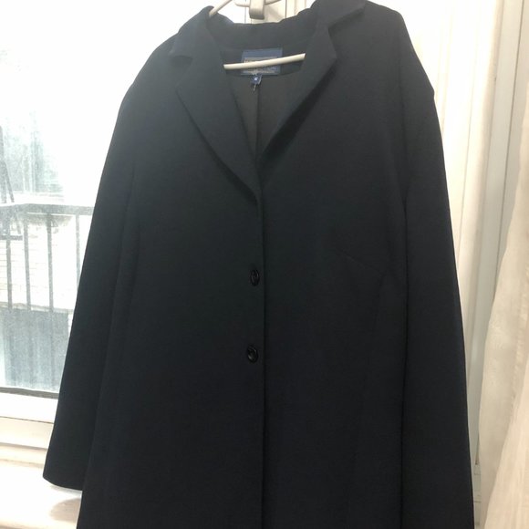 Michel Antoni Navy Button-Up Blazer/Light Coat - Picture 5 of 7